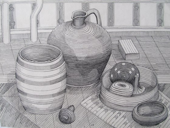Графика (Академический рисунок): Линейный рисунок